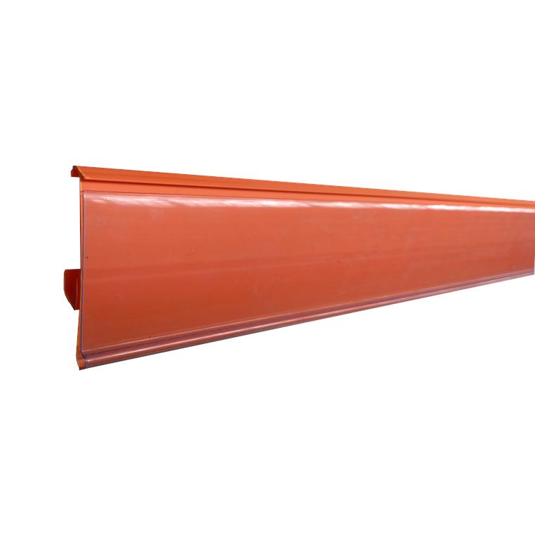 Listwa cenowa LC TE-39 nakładana na półkę pomarańczowa długość 125 cm