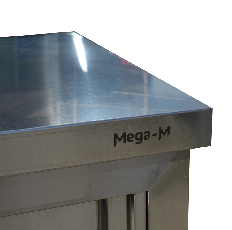 Stół gastronomiczny roboczy z szafką Mega-M 100x60x85(H) stal nierdzewna