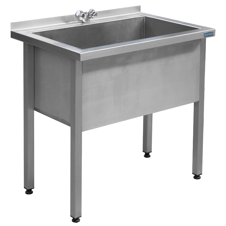 Basen Zlew Gastronomiczny Jednokomorowy Z Maskownic I Rantem 90x60x85 Basen Zlew Gastronomiczny Jednokomorowy Z Maskownic I Rantem 90x60x85
