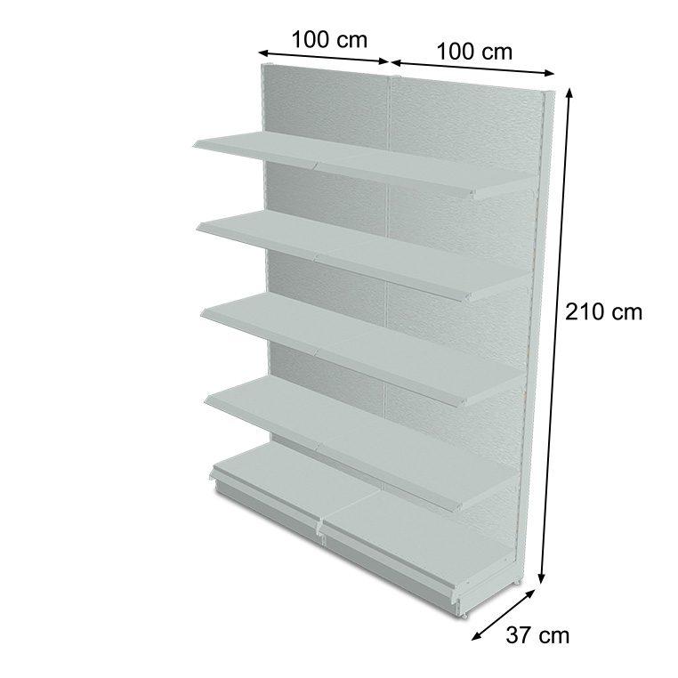 Regał sklepowy 210/200 RAL 7035