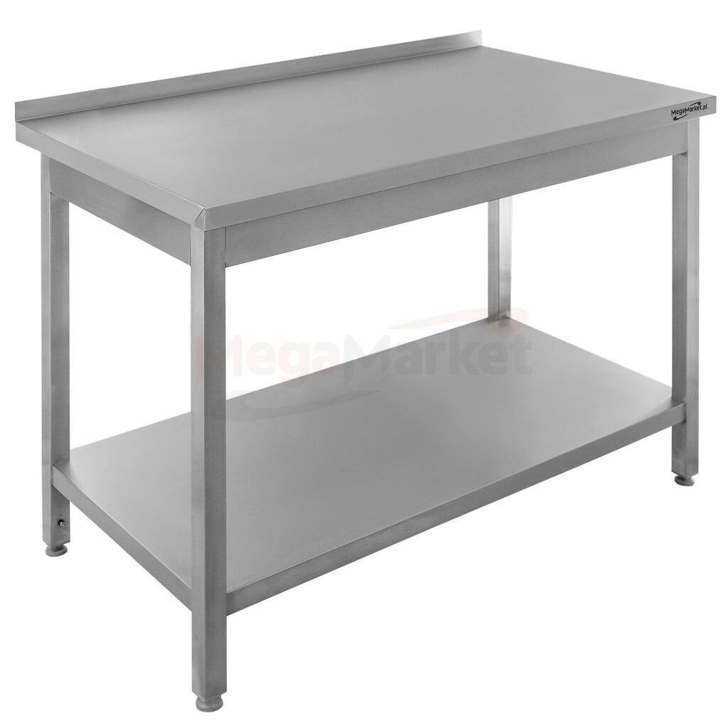 Stół gastronomiczny roboczy spawany z półką Mega-M 100x70 stal nierdzewna