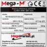 Tabliczka znamionowa do witryny chłodniczej nastawnej marki Mega-M CLARA MINI S66 z szybą giętą