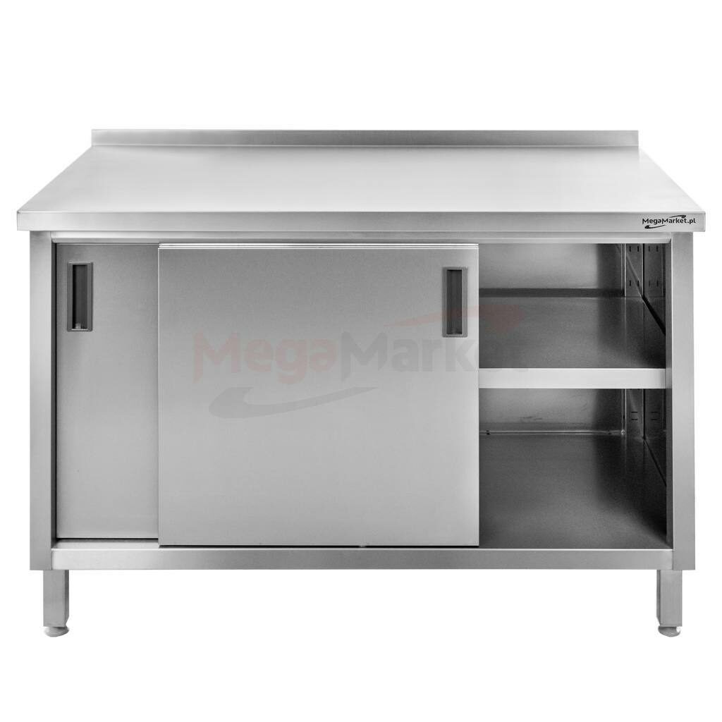 Stół do gastronomii nierdzewny przyścienny Mega-M 120x60x85