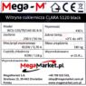 Tabliczka znamionowa w witrynie cukierniczej marki Mega-M CLARA S120