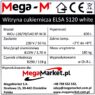 Witryna cukiernicza Elsa Mega-M s122 biała 410L specyfikacja