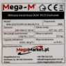 Witryna mroźnicza Mega-M Olaf R125 Exclusive 1000l tabliczka znamionowa