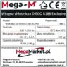 Witryna chłodnicza marki Mega-M Diego 188 Exclusive 15 półek oświetlenie LED tabliczka znamionowa
