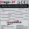 Witryna chłodnicza Mega-M Diego R188 szafa 3-drzwiowa z oświetleniem LED tabliczka znamionowa