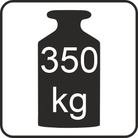 Obciążenie półki w regale do magazynu garażu piwnicy 350kg