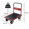 Wymiary wózka transportowego z platformą 450kg