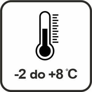 Piktogram zakresu temperatury chłodzenia