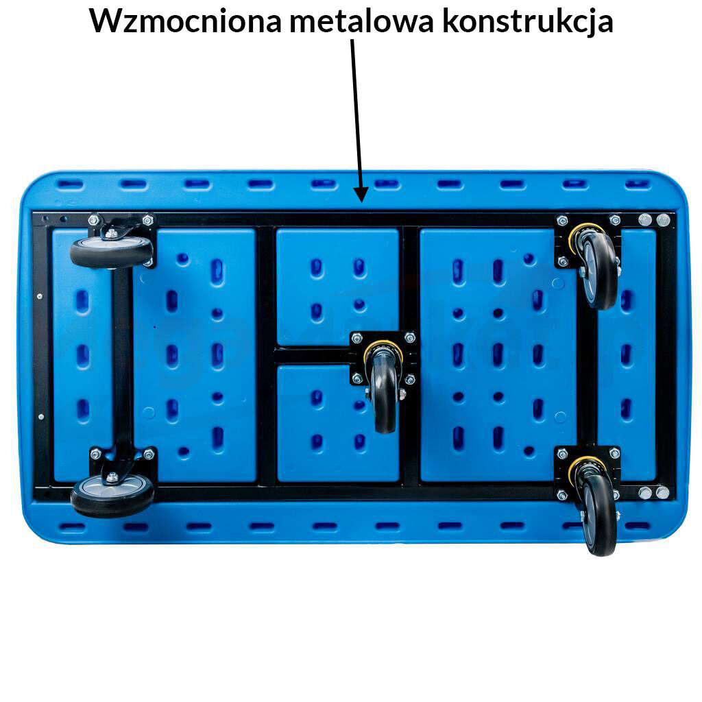 stalowa konstrukcja wózka platformowego 500 kg L