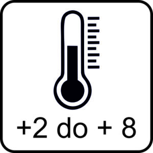 Temperatura chłodzenia od +2 do +8