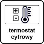 termostat cyfrowy z elektronicznym wyświetlaczem