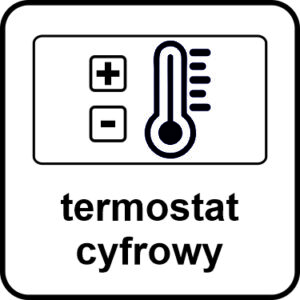 termostat cyfrowy z elektronicznym wyświetlaczem