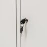 szafka BHP 2 drzwiowa podział na brudną i czystą odzież kluczyki