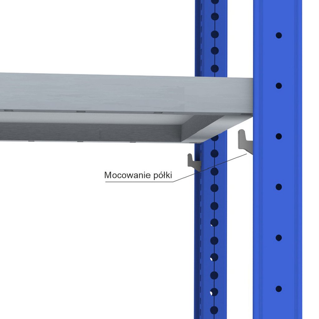 Regał magazynowy 4 półki Promag 250x123x50 | MegaMarket