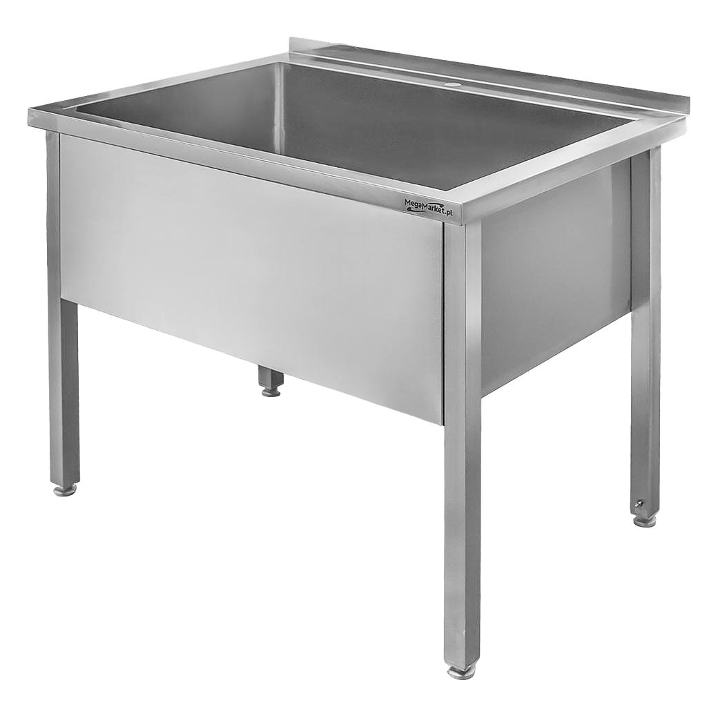 Basen gastronomiczny spawany jednokomorowy Mega-M 100x70x85 cm stal nierdzewna