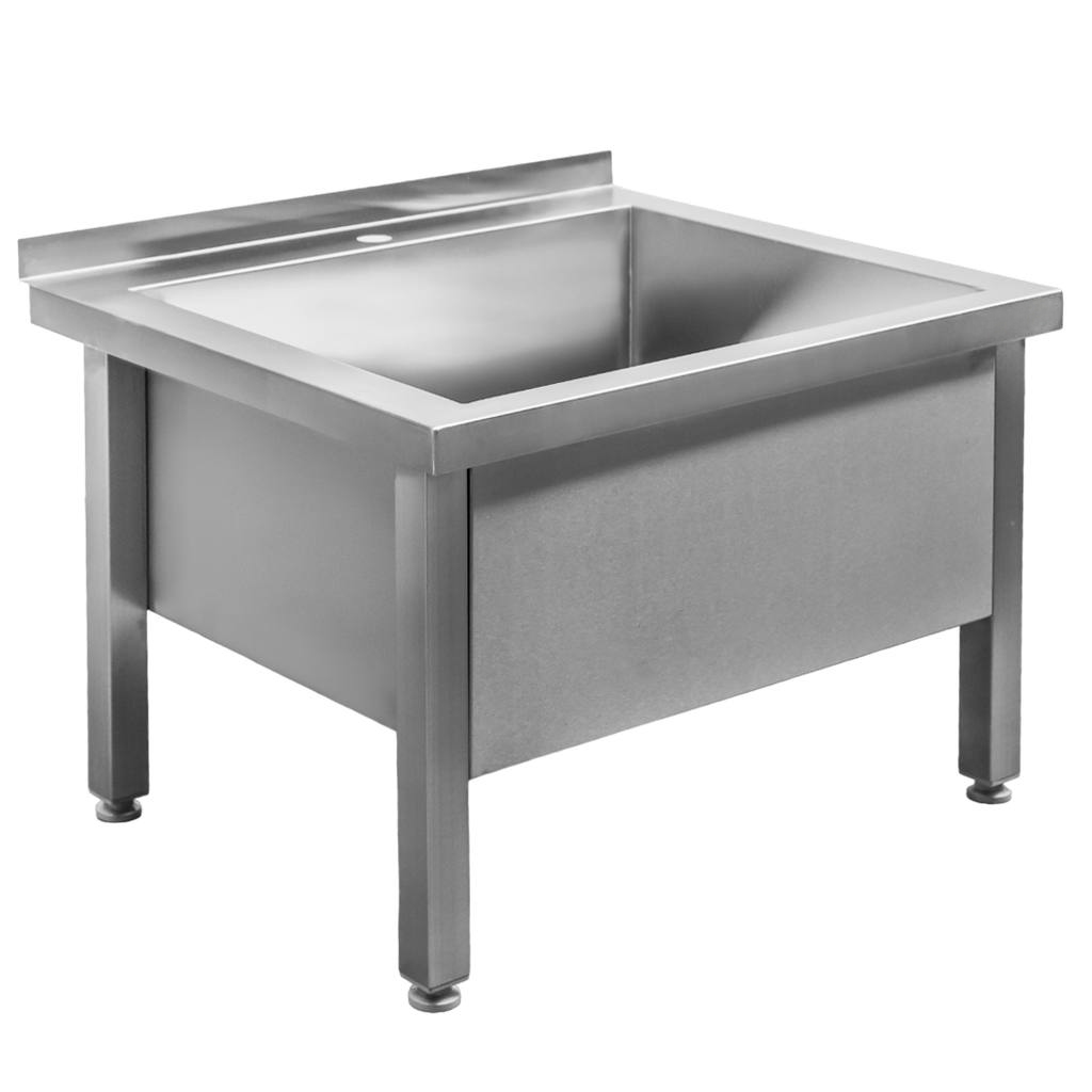 Basen gastronomiczny spawany jednokomorowy niski Mega-M 70x60x50 cm stal nierdzewna mtp001988