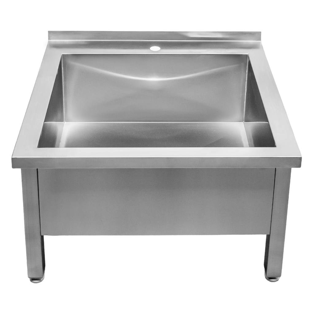 Basen gastronomiczny spawany jednokomorowy niski Mega-M 70x60x50 cm stal nierdzewna mtp001988