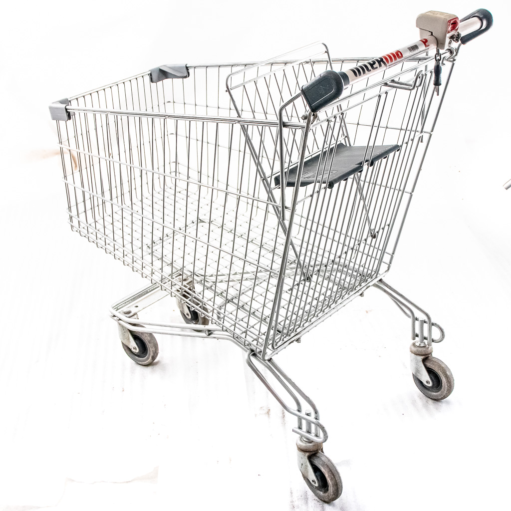 wózek sklepowy metalowy wózek na zakupy