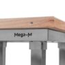 Stół gastronomiczny mobilny na kółkach Mega-M 60x60x85 cm stal nierdzewna mtp001691 logo