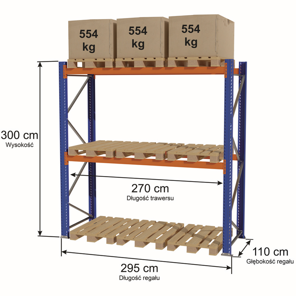 Regał magazynowy paletowy STOW MPP000230