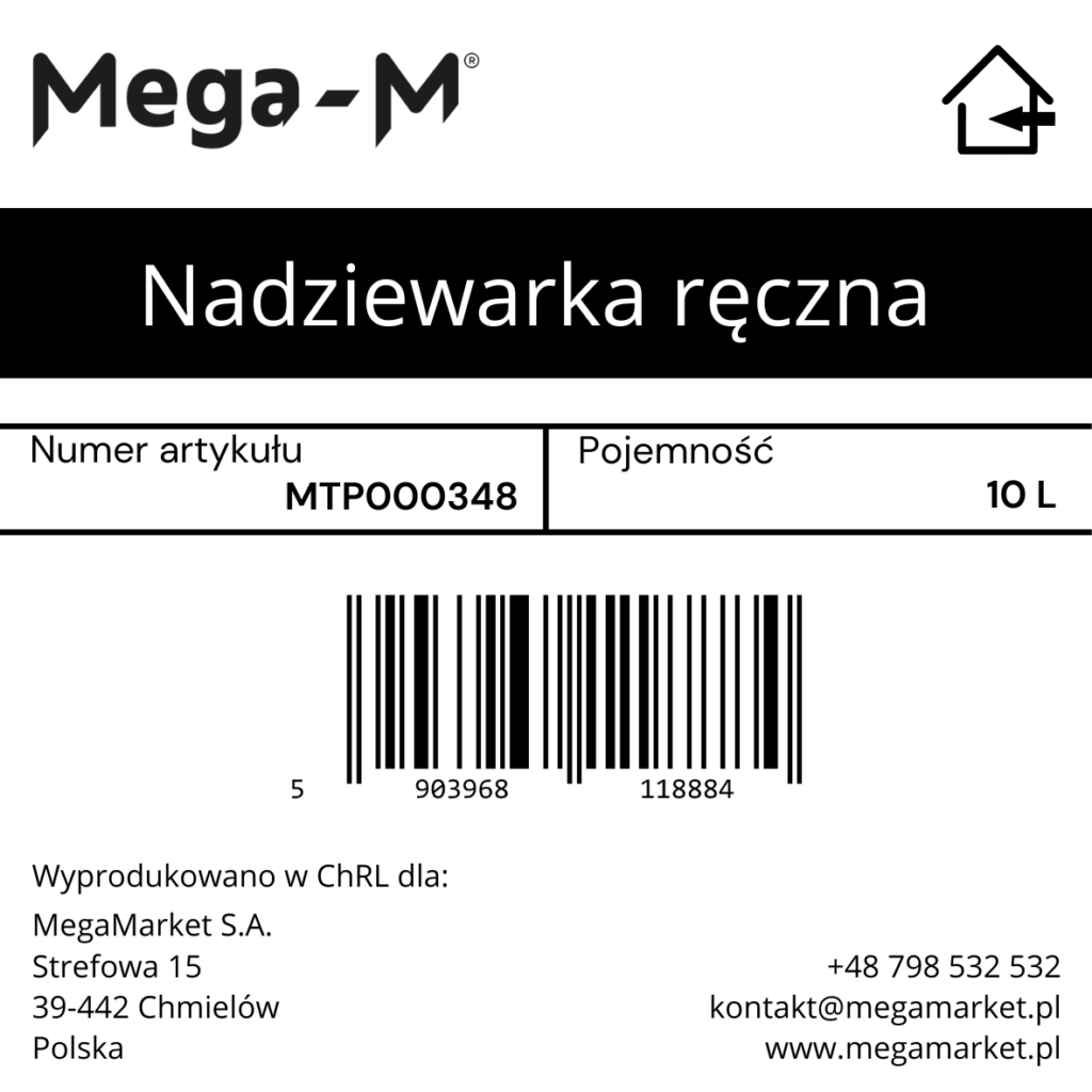 szpryca do kiełbas 10 l