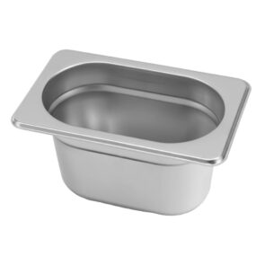 Zdjęcie produktu: Pojemnik GN 1/9 ze stali nierdzewnej Mega-M 17,6x10,8x10 cm