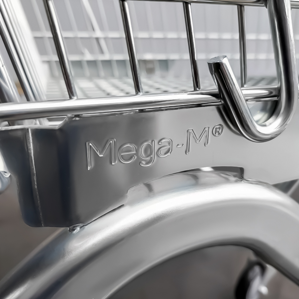 Wózek sklepowy zakupowy Mega-M Y 125L S-54 cm