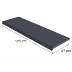 Zdjęcie produktu: Półka do regału Mega-M MERKURY II G-37 cm L-125 cm grafit