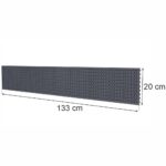 Zdjęcie produktu: Tył perforowany EURO do regału sklepowego MAGO H-20 cm L-133 cm grafit