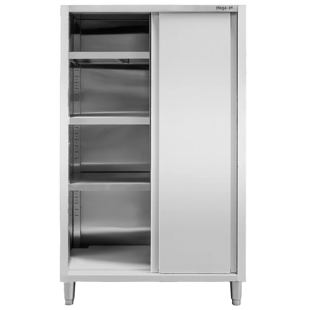 Szafa gastronomiczna Mega-M 2-drzwiowa 120x50x200 cm stal nierdzewna-MTP001885