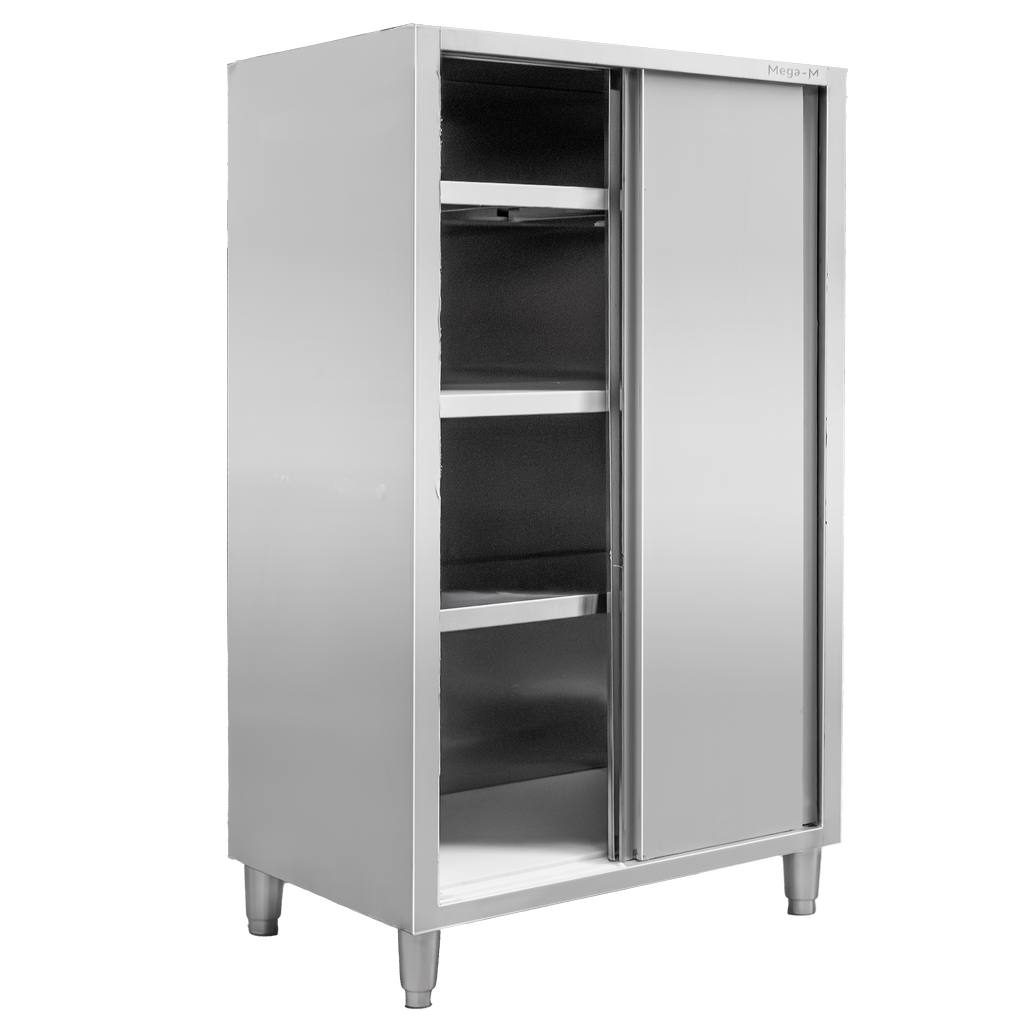 Szafa gastronomiczna przelotowa Mega-M 2-drzwiowa 100x50x180 cm stal nierdzewna-MTP001878