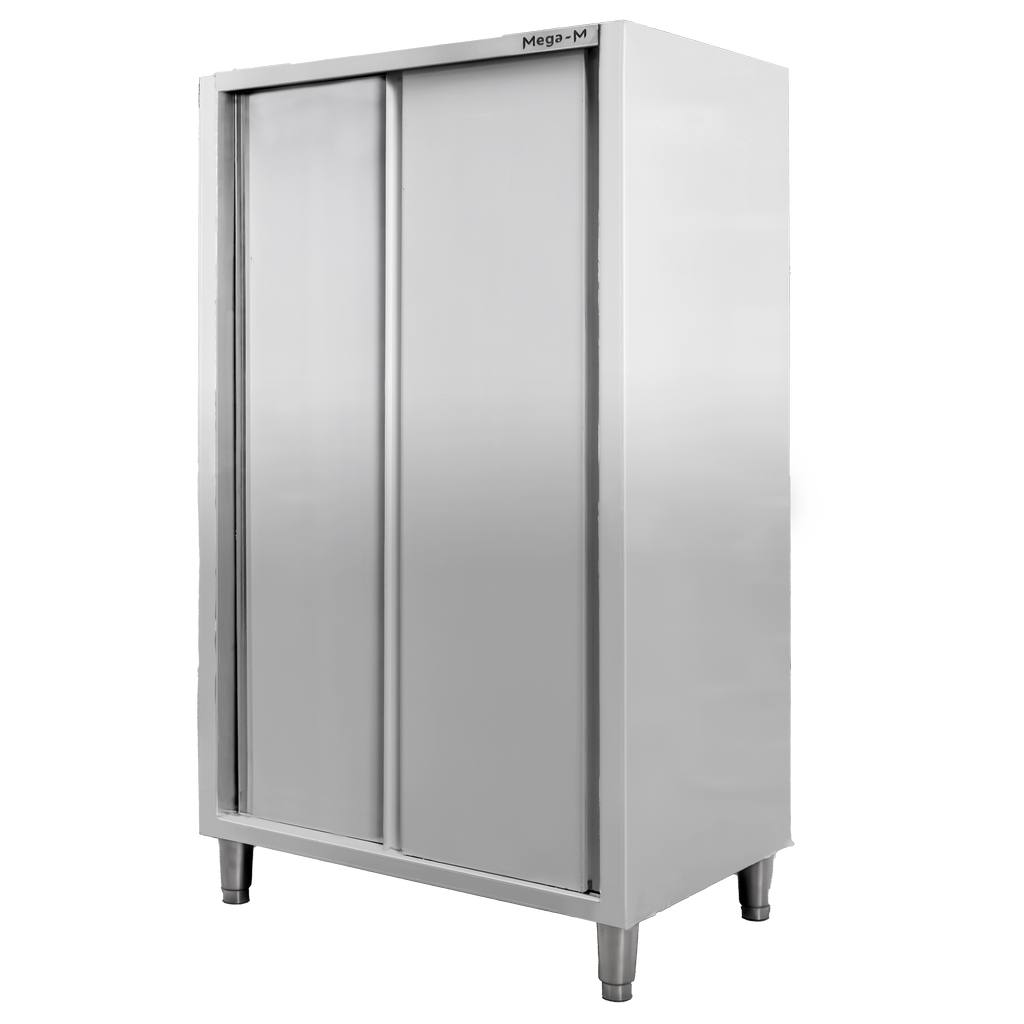 Szafa gastronomiczna przelotowa Mega-M 2-drzwiowa 100x60x180 cm stal nierdzewna-MTP001881