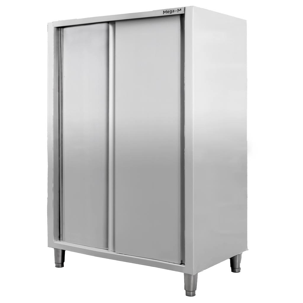 Szafa gastronomiczna przelotowa Mega-M 2-drzwiowa 120x50x180 cm stal nierdzewna-MTP001879