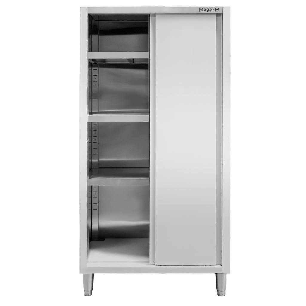 Szafa gastronomiczna przelotowa Mega-M 2-drzwiowa 80x50x180 cm stal nierdzewna-MTP001877