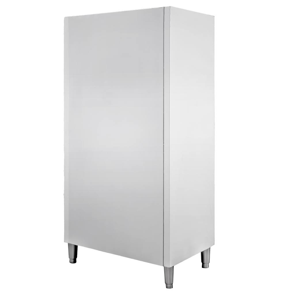 Szafa gastronomiczna przelotowa Mega-M 2-drzwiowa 80x50x180 cm stal nierdzewna-MTP001877 tył