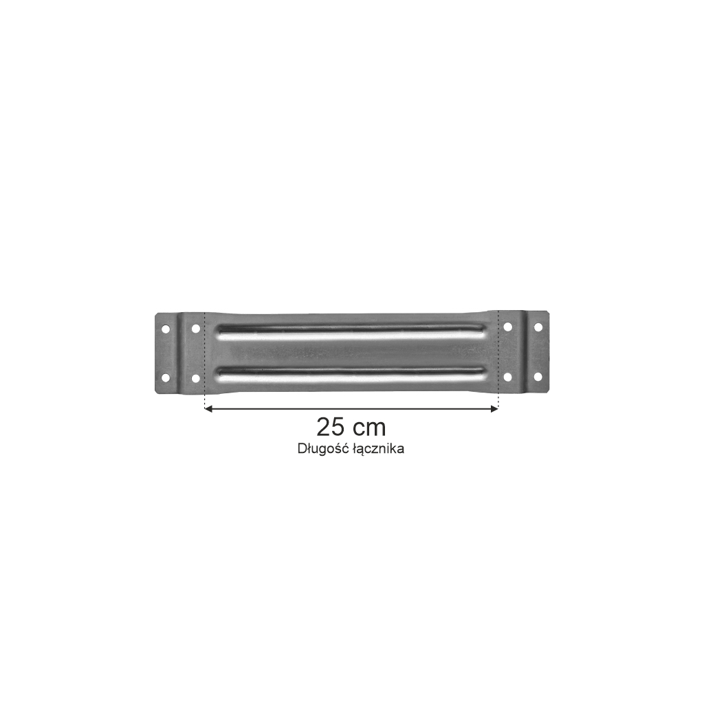 Łącznik ramy MECALUX L-25 cm do regałów dwurzędowych