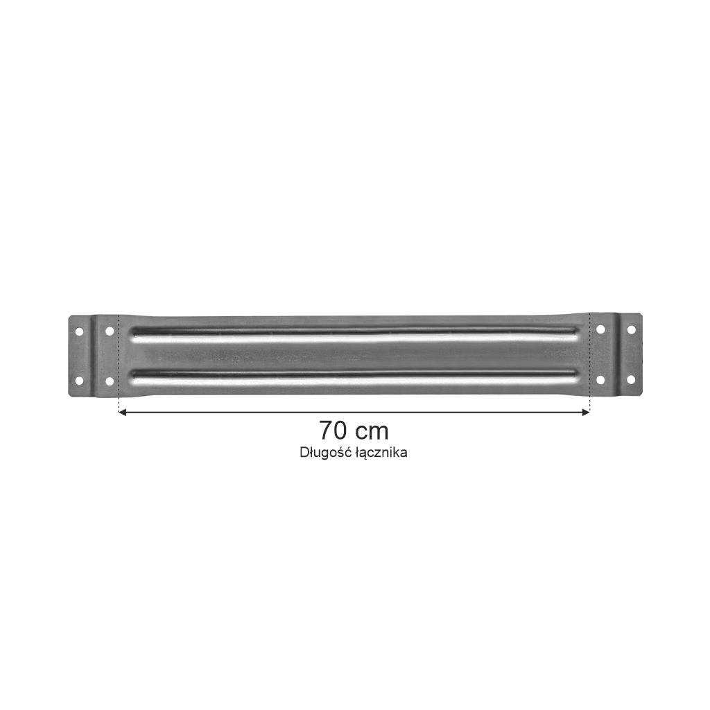 Łącznik ramy regału MECALUX  L-70 cm do regałów dwurzędowych