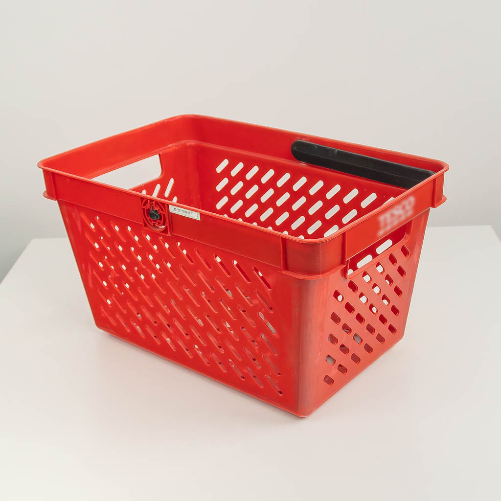 Koszyk sklepowy zakupowy czerwony MTP004625