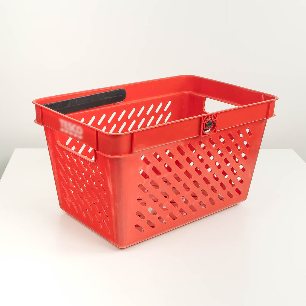 Koszyk sklepowy zakupowy czerwony MTP004625