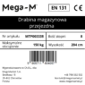 Drabina magazynowa przejezdna pomost magazynowy Mega-M H 204 cm 8 stopni