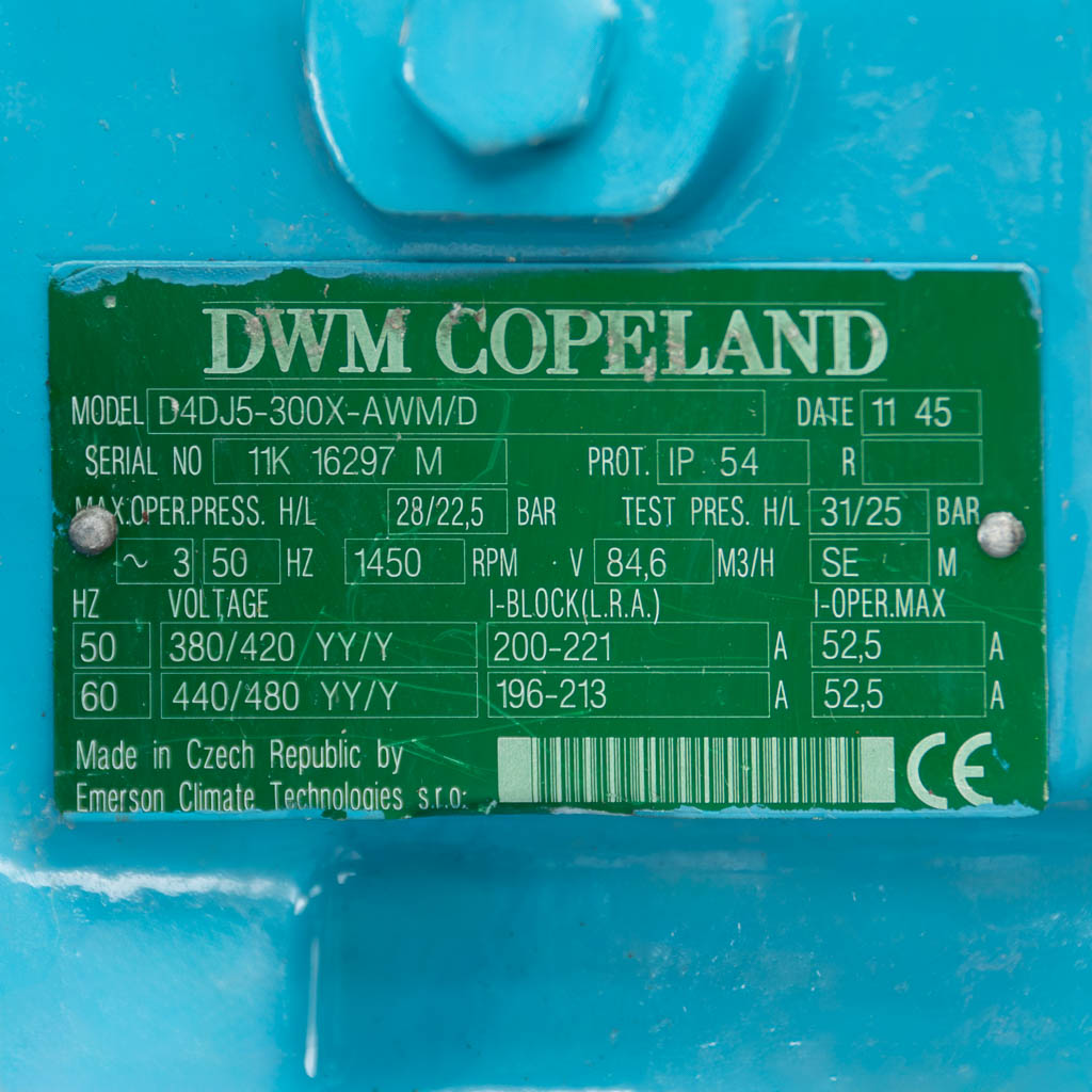 Zestaw sprężarkowy COPELAND 6x sprężarka D4DJ5-300X-AWM wydajność 6x84,6 m3h MPP000854