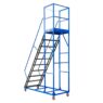 Drabina magazynowa przejezdna pomost magazynowy Mega-M STANDARD H-250 cm 10 stopni mtp004356