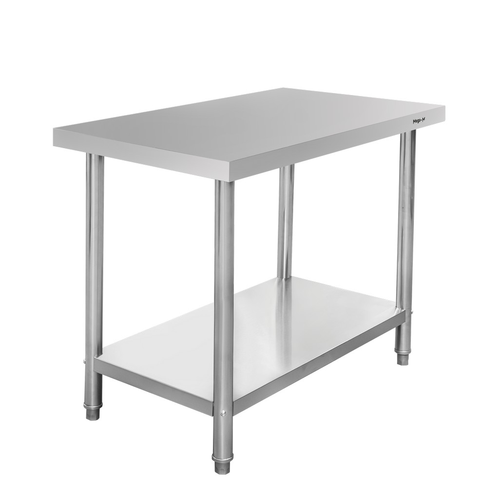 Stół gastronomiczny centralny z półką Mega-M STANDARD 100x60x85 cm stal nierdzewna MPP004369