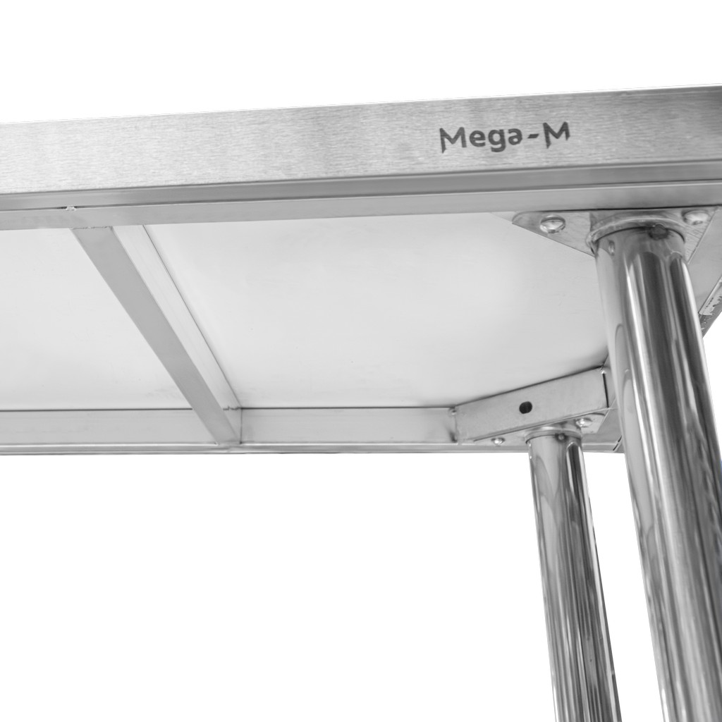 Stół gastronomiczny centralny z półką Mega-M STANDARD 140x60x85 cm stal nierdzewna mtp004371