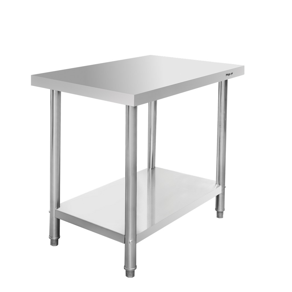 Stół gastronomiczny centralny z półką Mega-M STANDARD 80x60x85 cm stal nierdzewna mtp004368