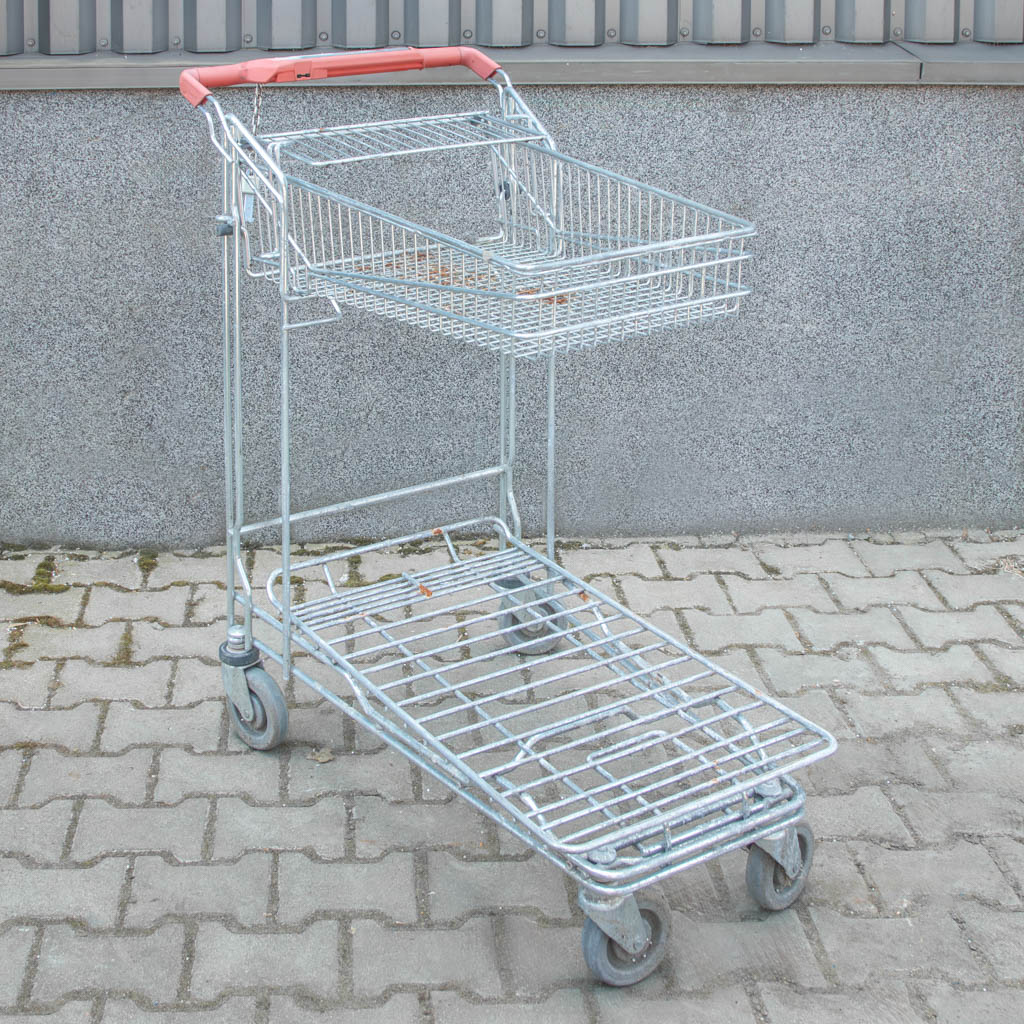 Wózek sklepowy platformowy z koszem S-57 cm