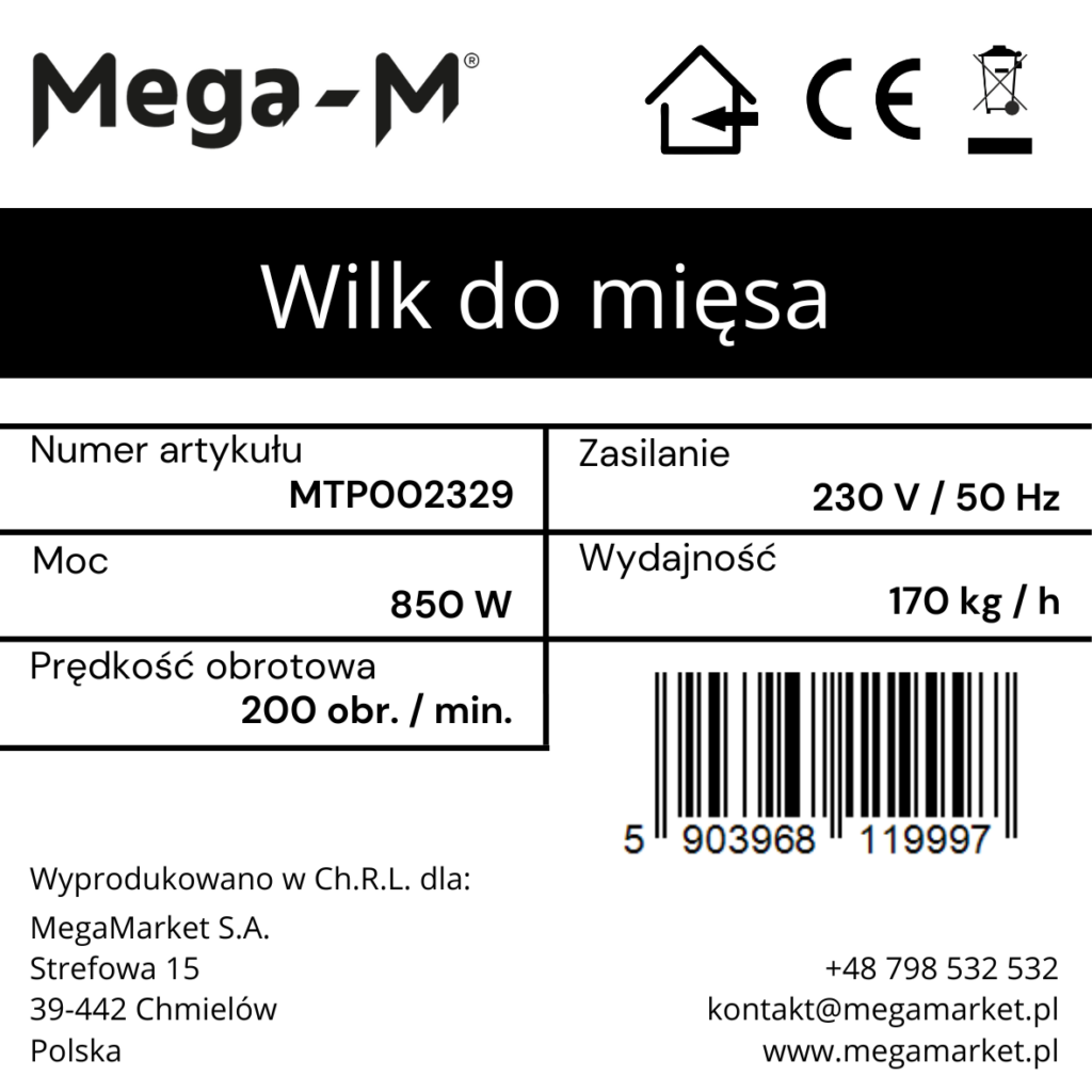 Wilk do mięsa Mega-m MTP002329